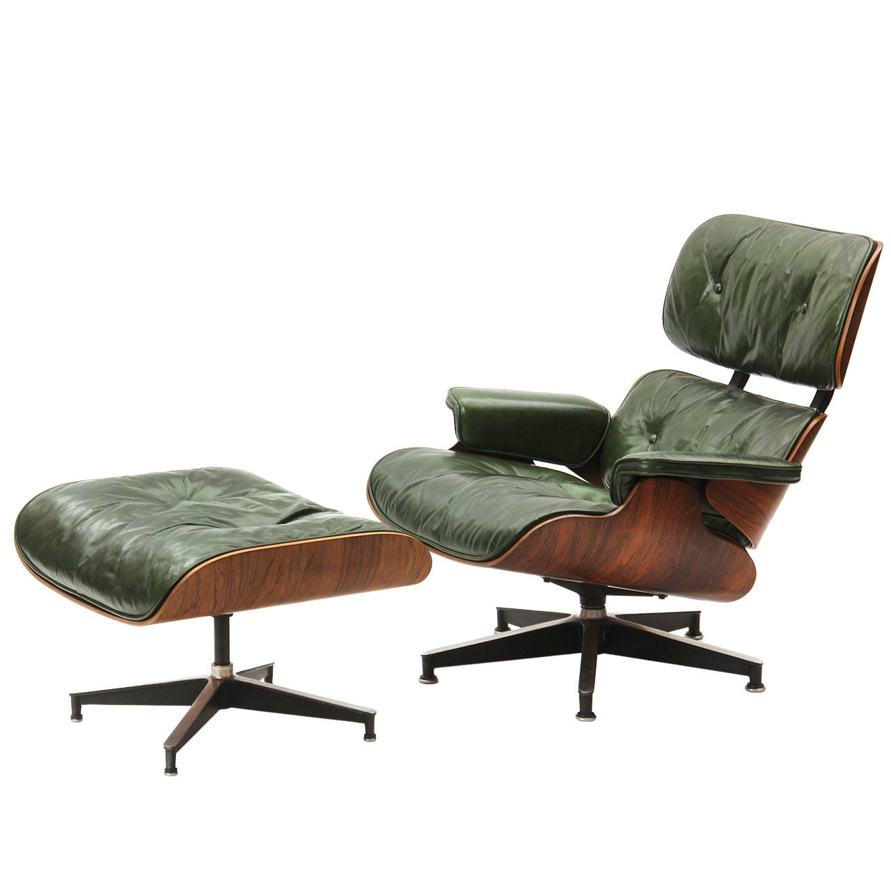 Green lounge by Charles and Ray Eames