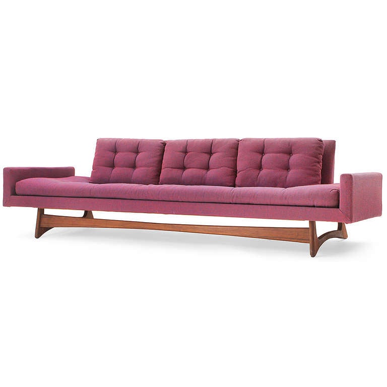 Sofa mit schwebender Rückenlehne von Adrian Pearsall für Craft Associates (Moderne der Mitte des Jahrhunderts) im Angebot