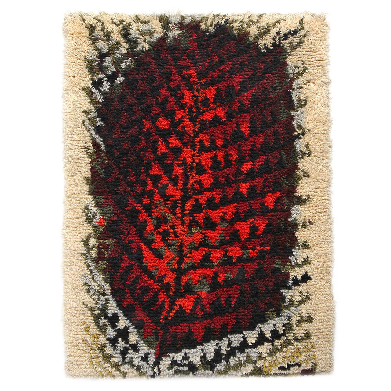 HandLoomed Rya Rug For Sale at 1stdibs