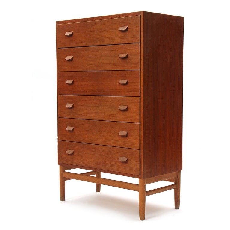 Mid-Century Modern Six-Drawer Dresser by Paul Volther For Sale