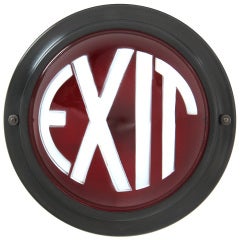 Antique Exit Sign