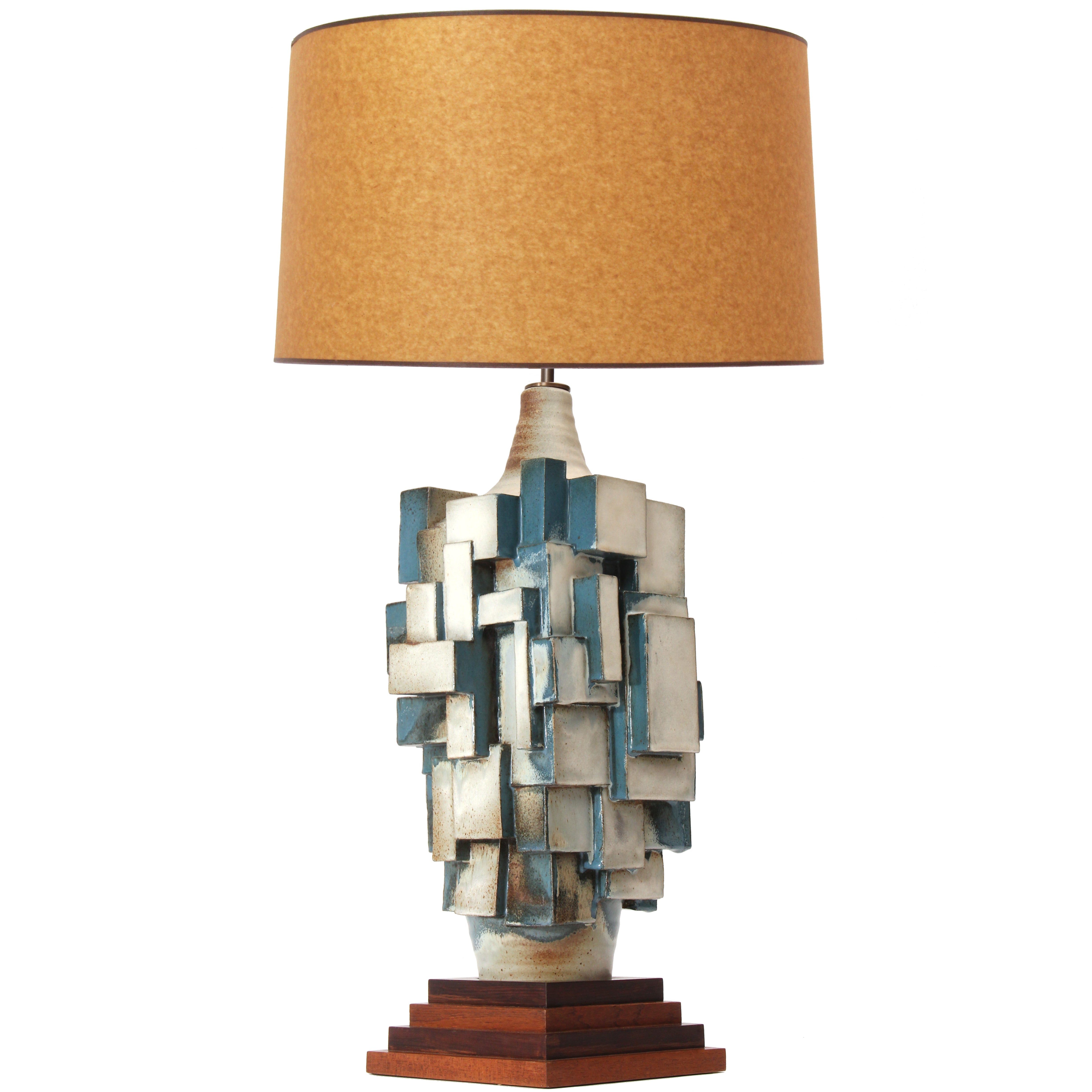 Cubist Ceramic Table Lamp