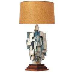 Cubist Ceramic Table Lamp