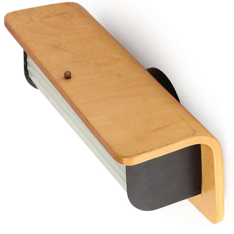 Lámpara de pared modernista para Lightolier mediados del siglo XX en venta