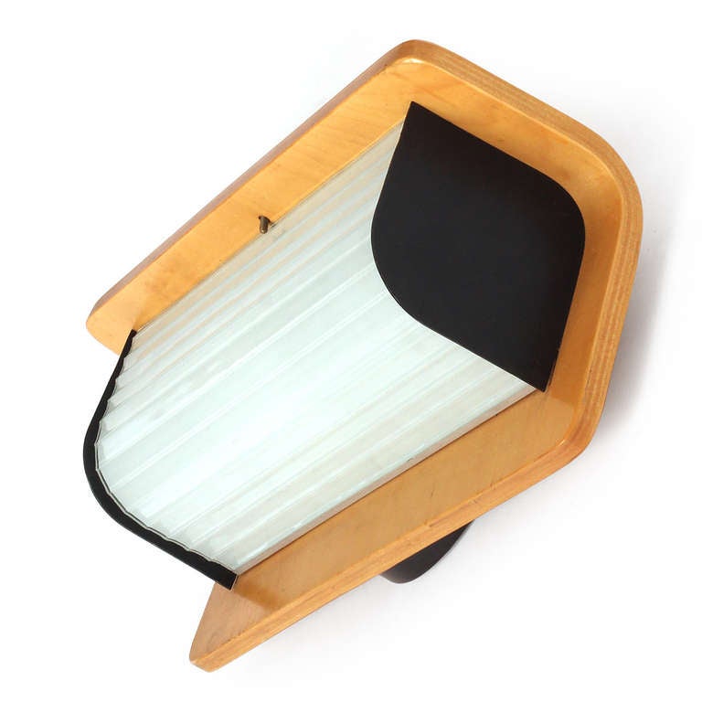 Lámpara de pared modernista para Lightolier Acero en venta