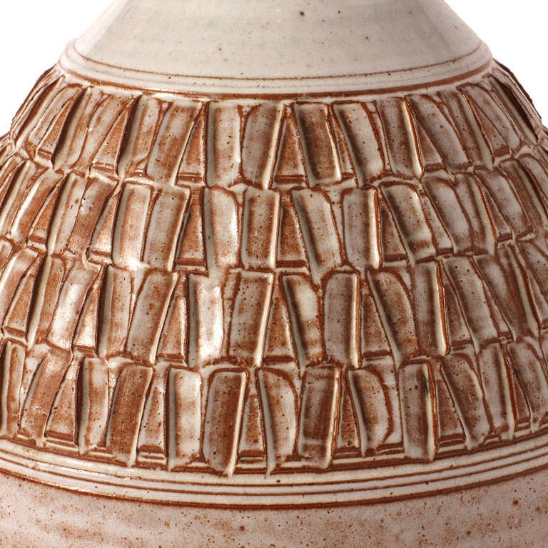 Italian Ceramic Table Lamp In Excellent Condition In Sagaponack, NY