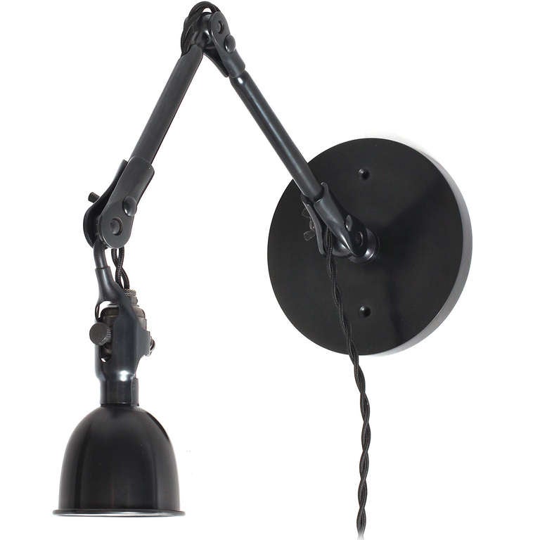 Industrial Articulating Steel Wall Sconce