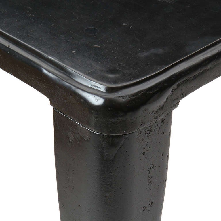 20th Century 1920s Patinated Cast Iron Industrial Table For Sale