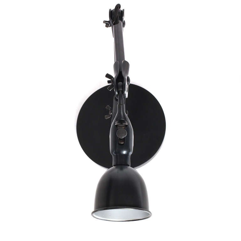 Mid-20th Century Articulating Steel Wall Sconce