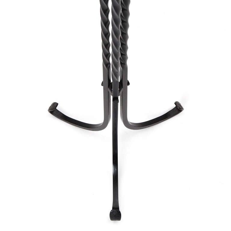 Twisted Iron Fire Tool Set For Sale at 1stDibs