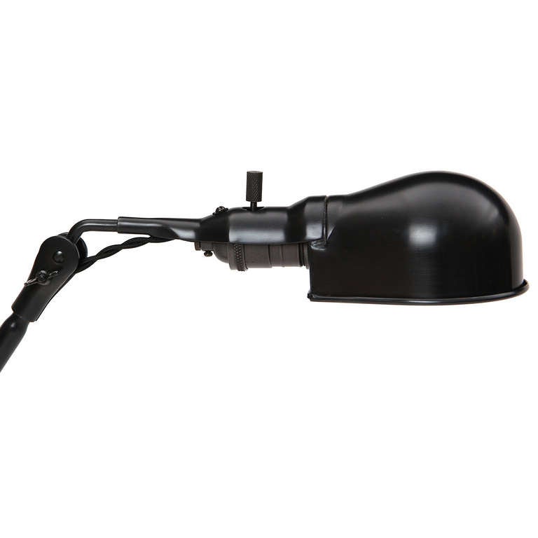 Industrial Adjusting Table Lamp from USA For Sale 1