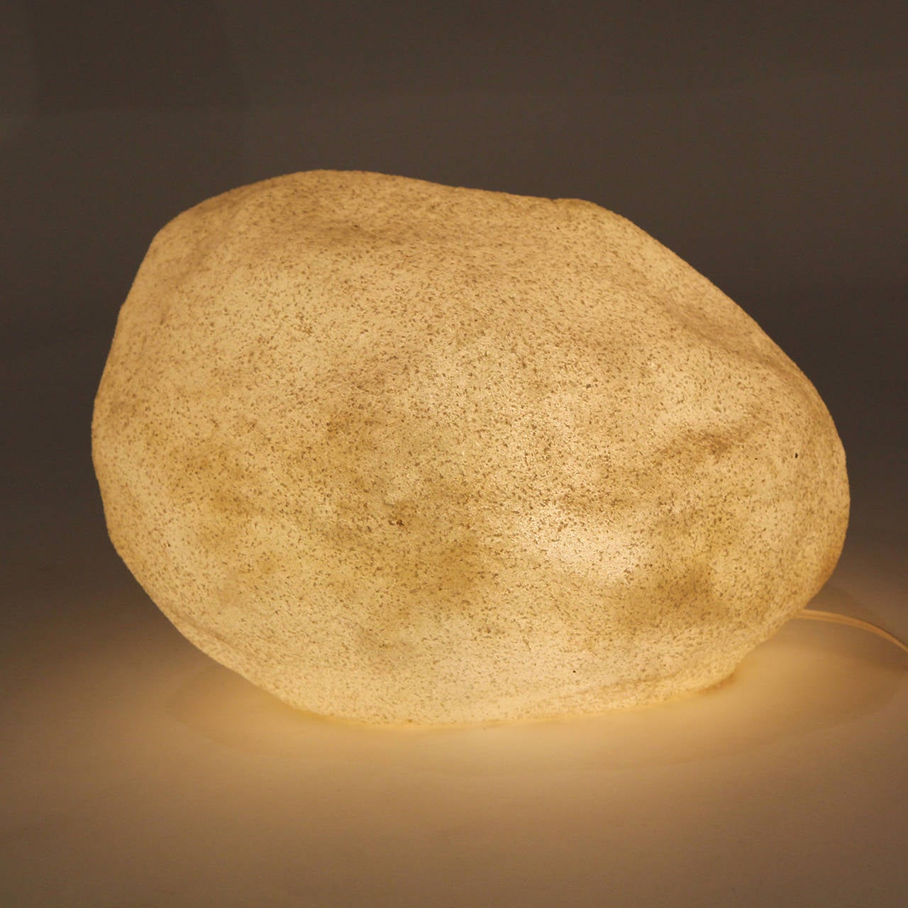 Resin Stone Lamps by Andre Cazenave In Good Condition In Sagaponack, NY