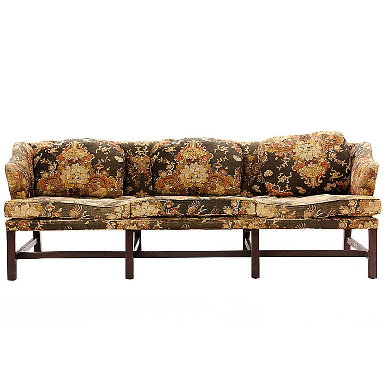 Sofa mit Blumendruck von Edward Wormley für Dunbar