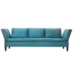 Vintage open arm sofa