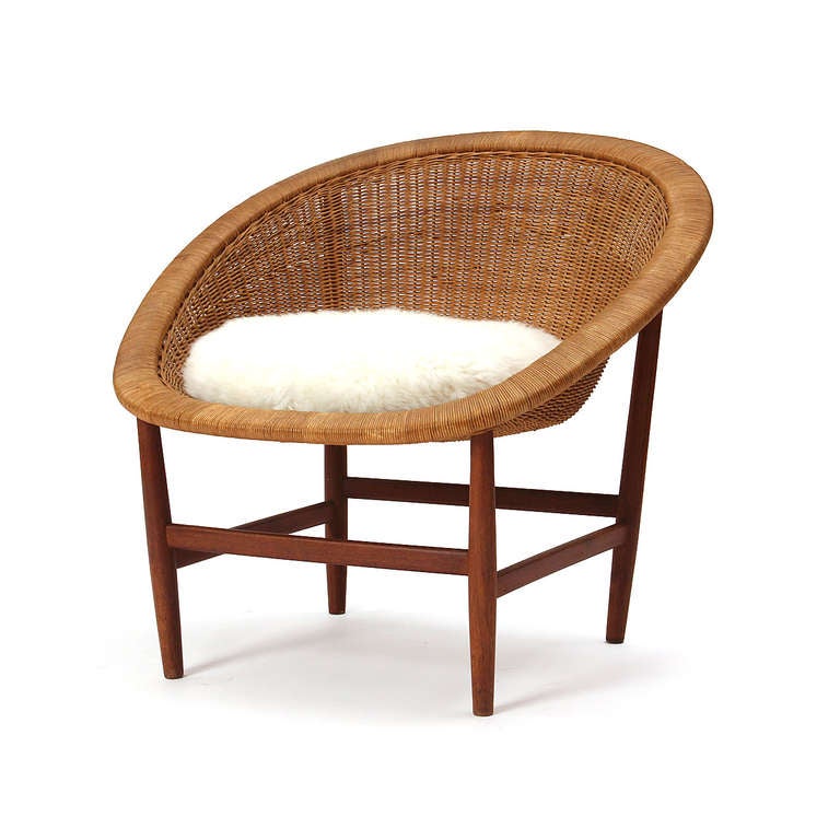 teak wicker chair