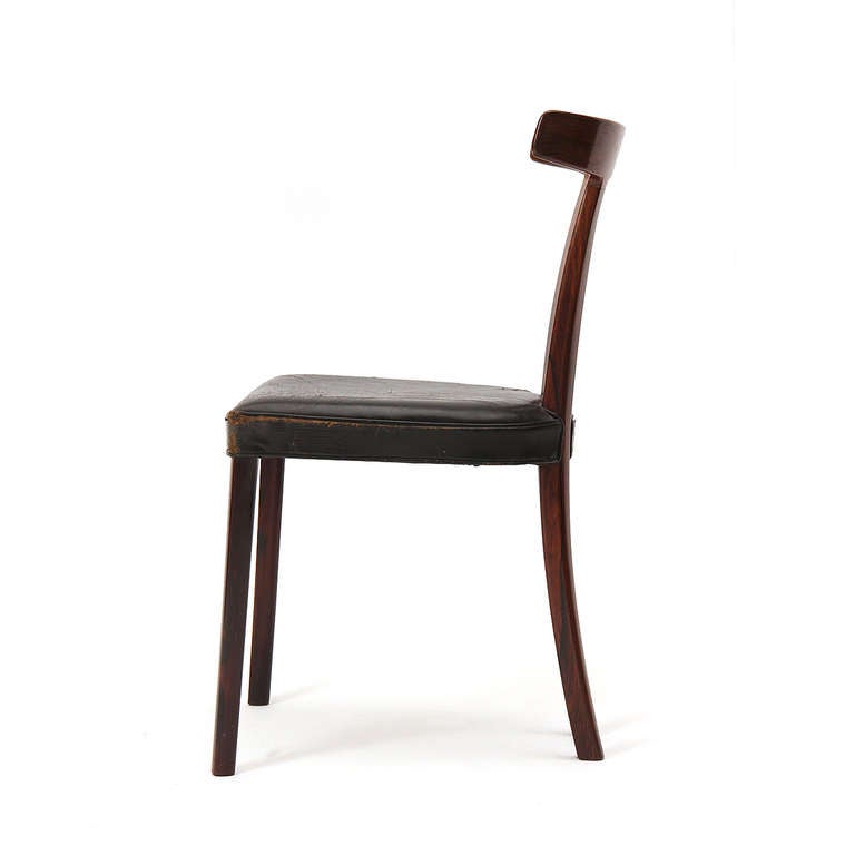 Danish Rosewood Chair By Ole Wanscher