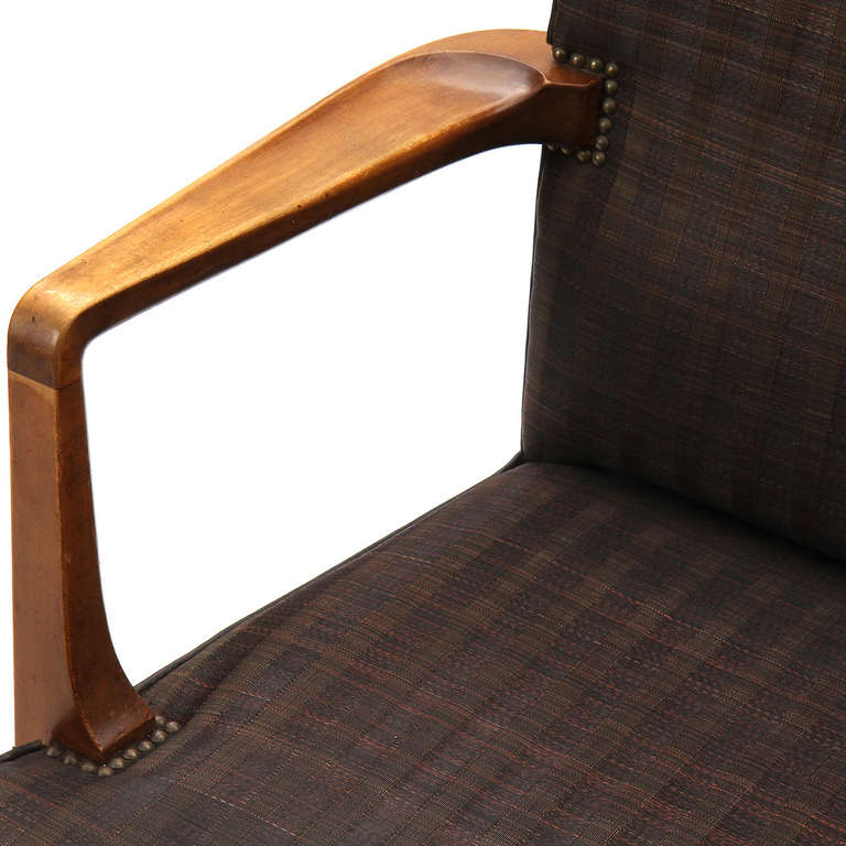 High Back Barcelona Chair by Kaare Klint For Sale 1