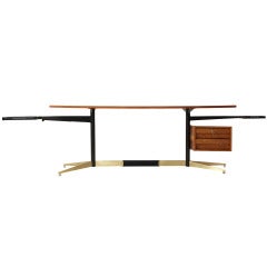 Tiger Oak Desk by Gio Ponti