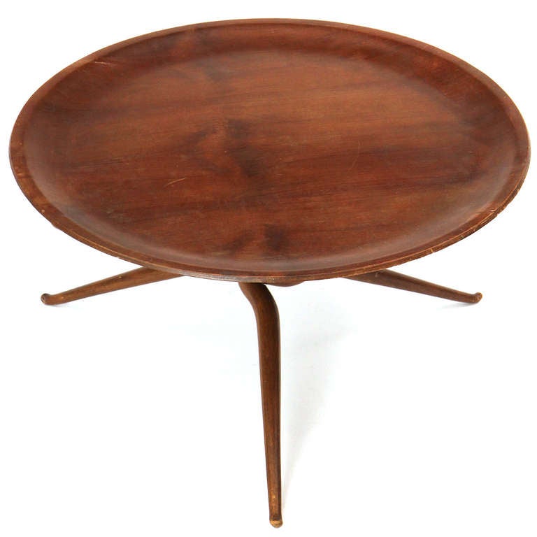American Sculptural Tray Table For Sale