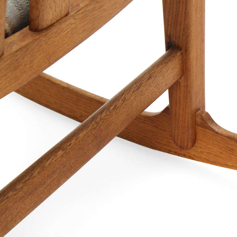 Oak Rocking Chair By Hans J. Wegner