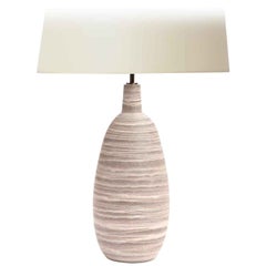 Striated Ceramic Table Lamp