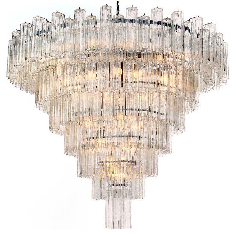 Monumental Venini Eight-Tiered Chandelier