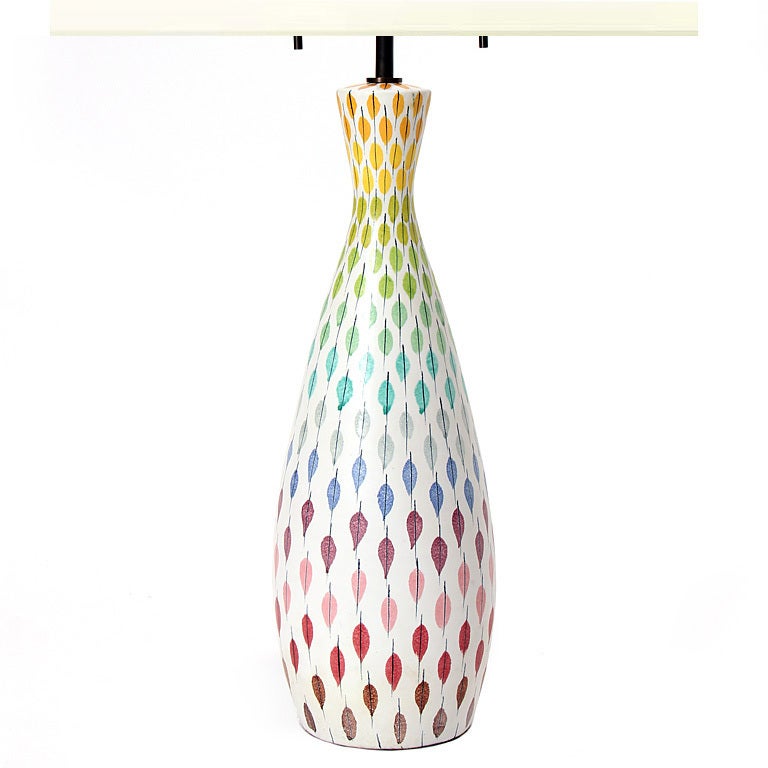 Multi-Color Ceramic Table Lamp