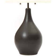 Grey Ceramic Table Lamp by Martz