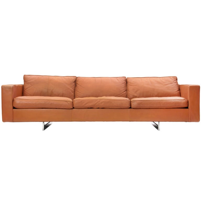 leather sofa by Jens Risom