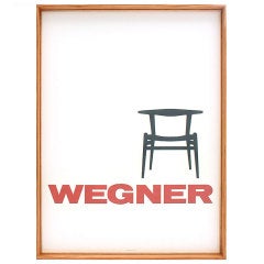 Vintage Wegner Poster in Wyeth Frame 4