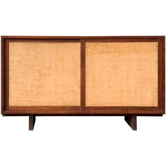 Grasscloth Console Cabinet by George Nakashima 2