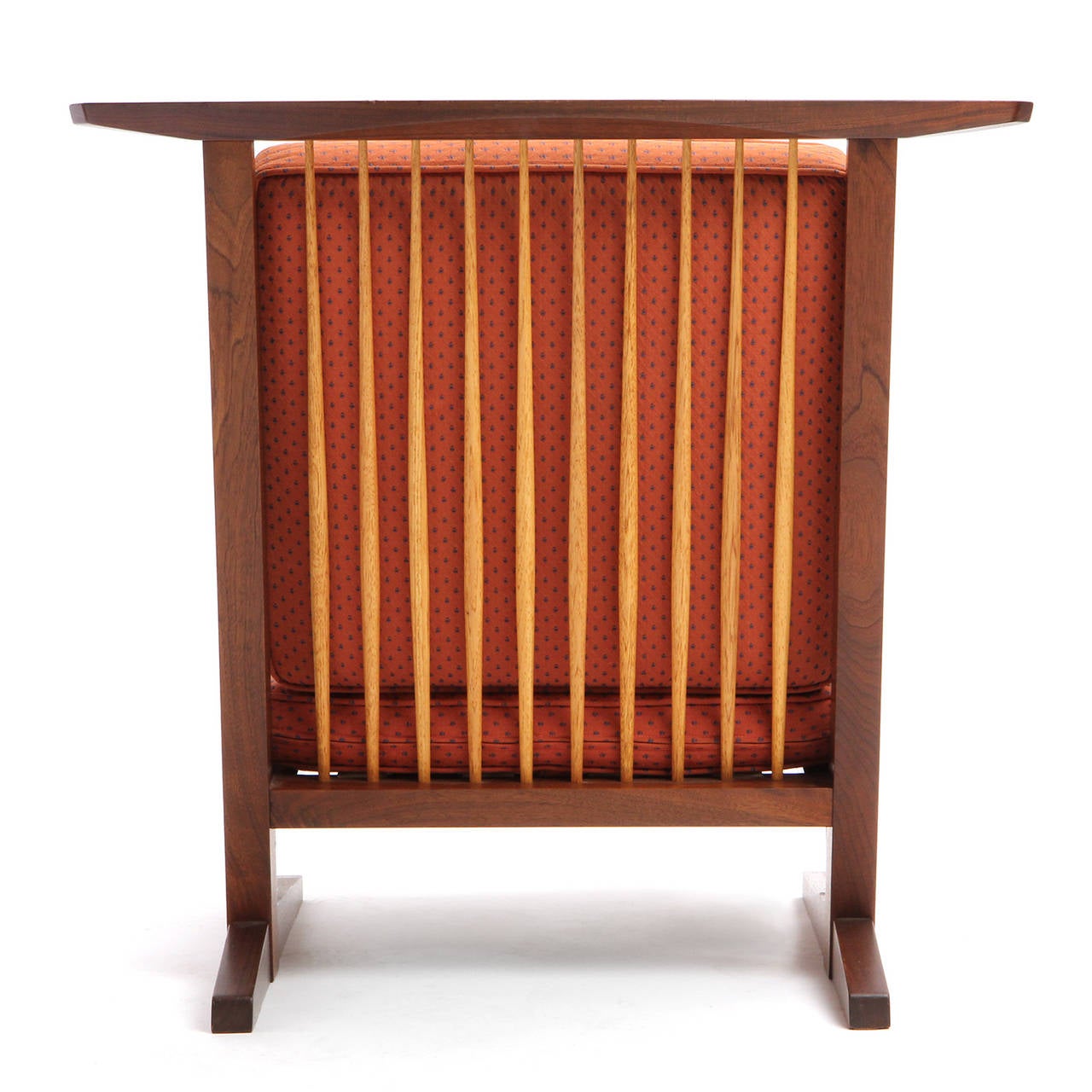 Upholstery Conoid Lounge Chair and Ottoman by George Nakashima