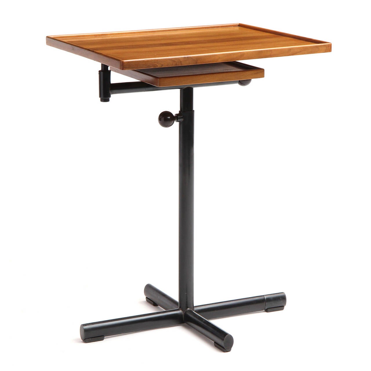 Oak Adjustable Utility Table by Embru