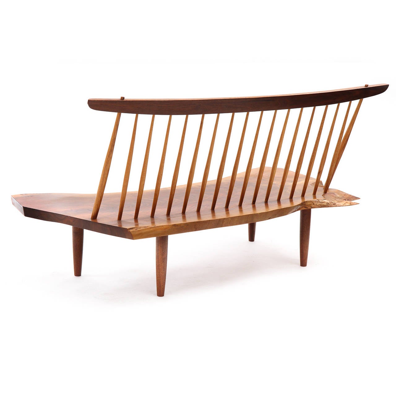 Superb Conoid Bench by George Nakashima 1