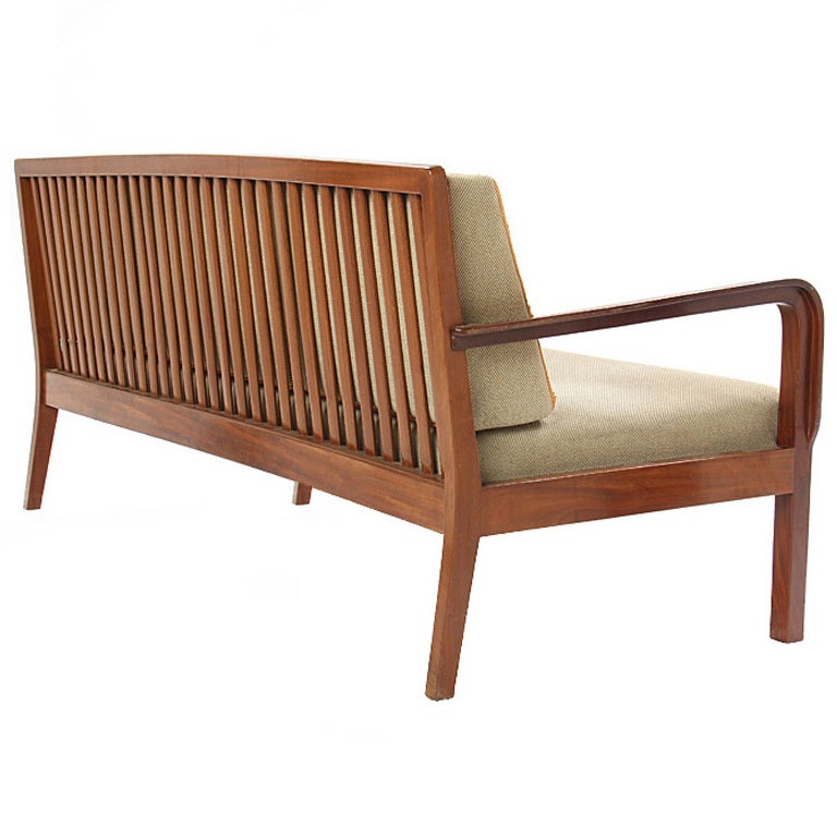 Slat-Back Sofa by Vilhelm Lauritzen