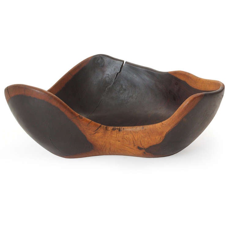 Artist-Carved Bowl In Good Condition In Sagaponack, NY