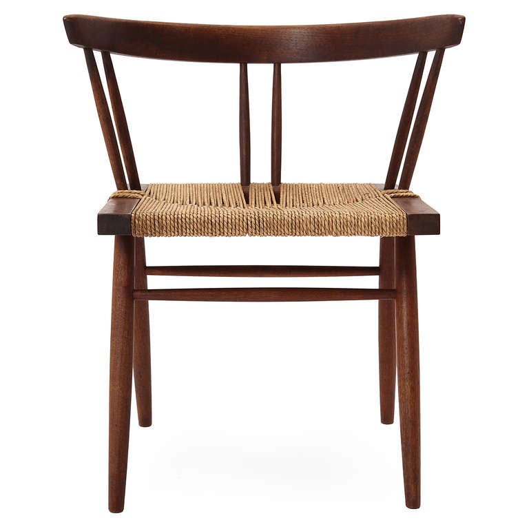 Late 20th Century Grass Seat Chairs by George Nakashima