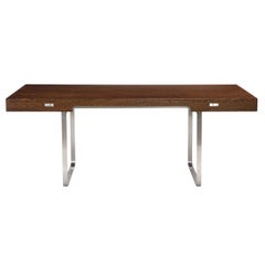 Minimalist Wenge Desk by Hans J. Wegner