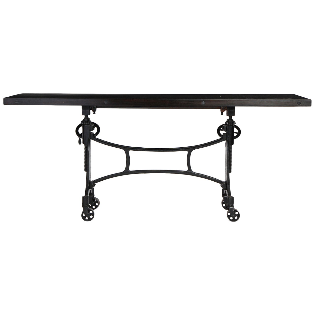 Adjustable Industrial Table by Hamilton Manufacturing Co. For Sale
