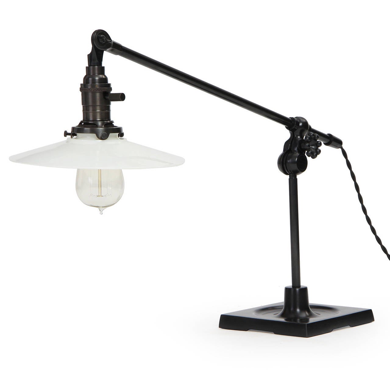 Early 20th Century Articulating Desk Lamp by OC White