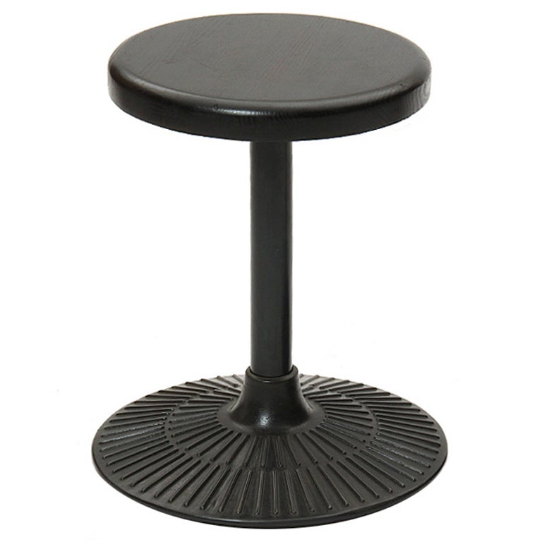 Cast Iron And Oak Stool For At 1stdibs Cast Iron And Oak Stool For