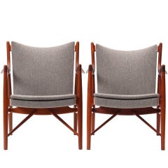 Pair of "45" Chairs By Finn Juhl