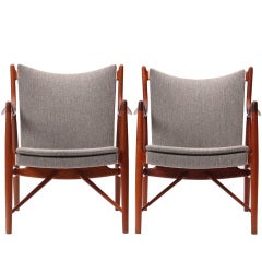 Pair of "45" Chairs By Finn Juhl