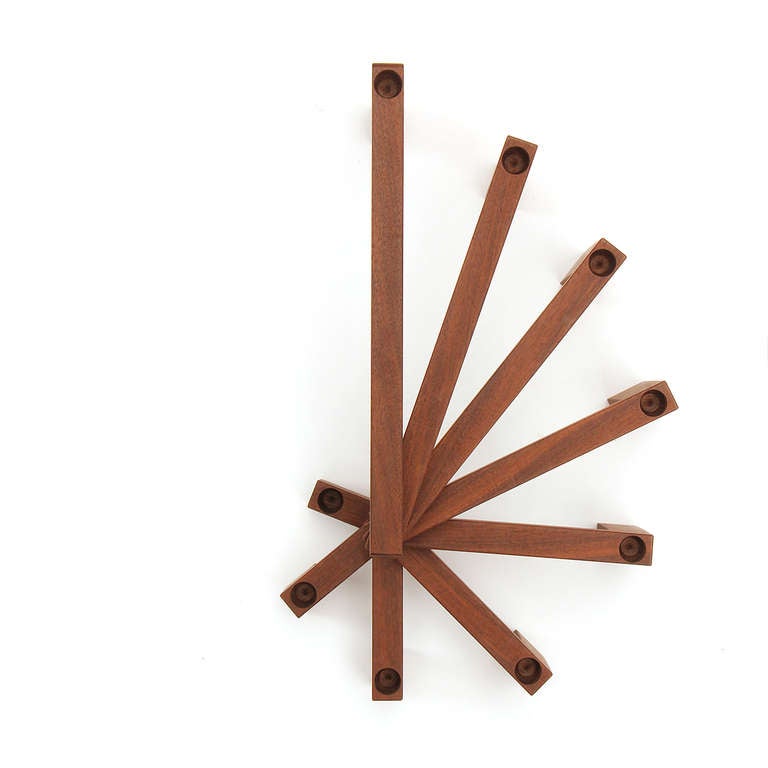 Teak Candelabra 1