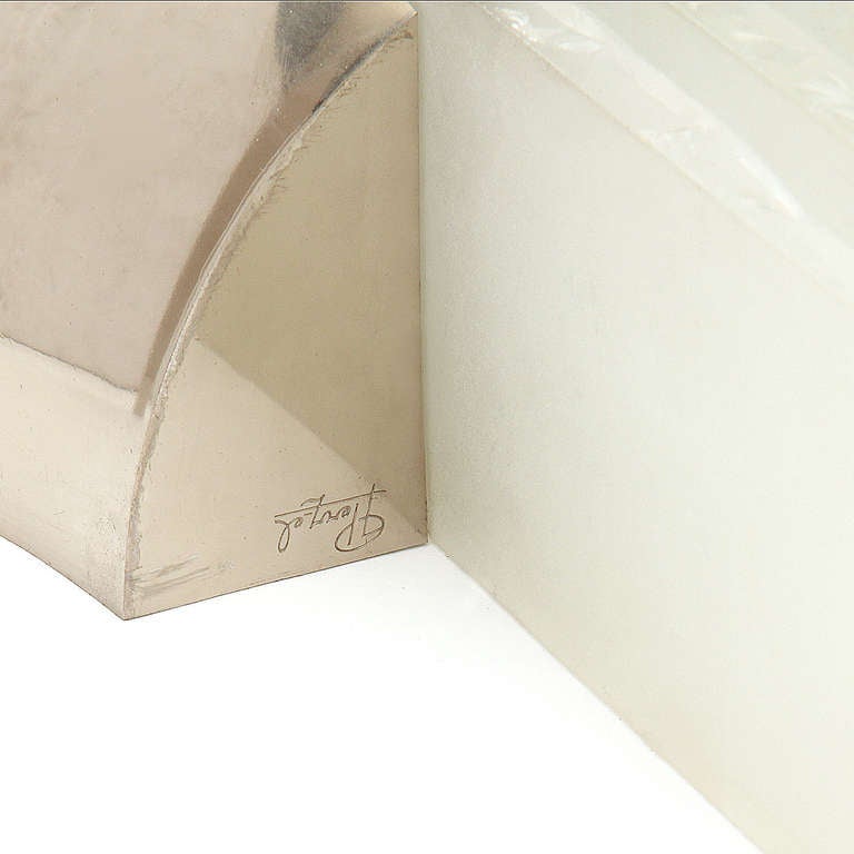 Mid-20th Century A Pair of Monumental Art Deco Revival Wall Lamps by Jean Perzel for Perzel For Sale