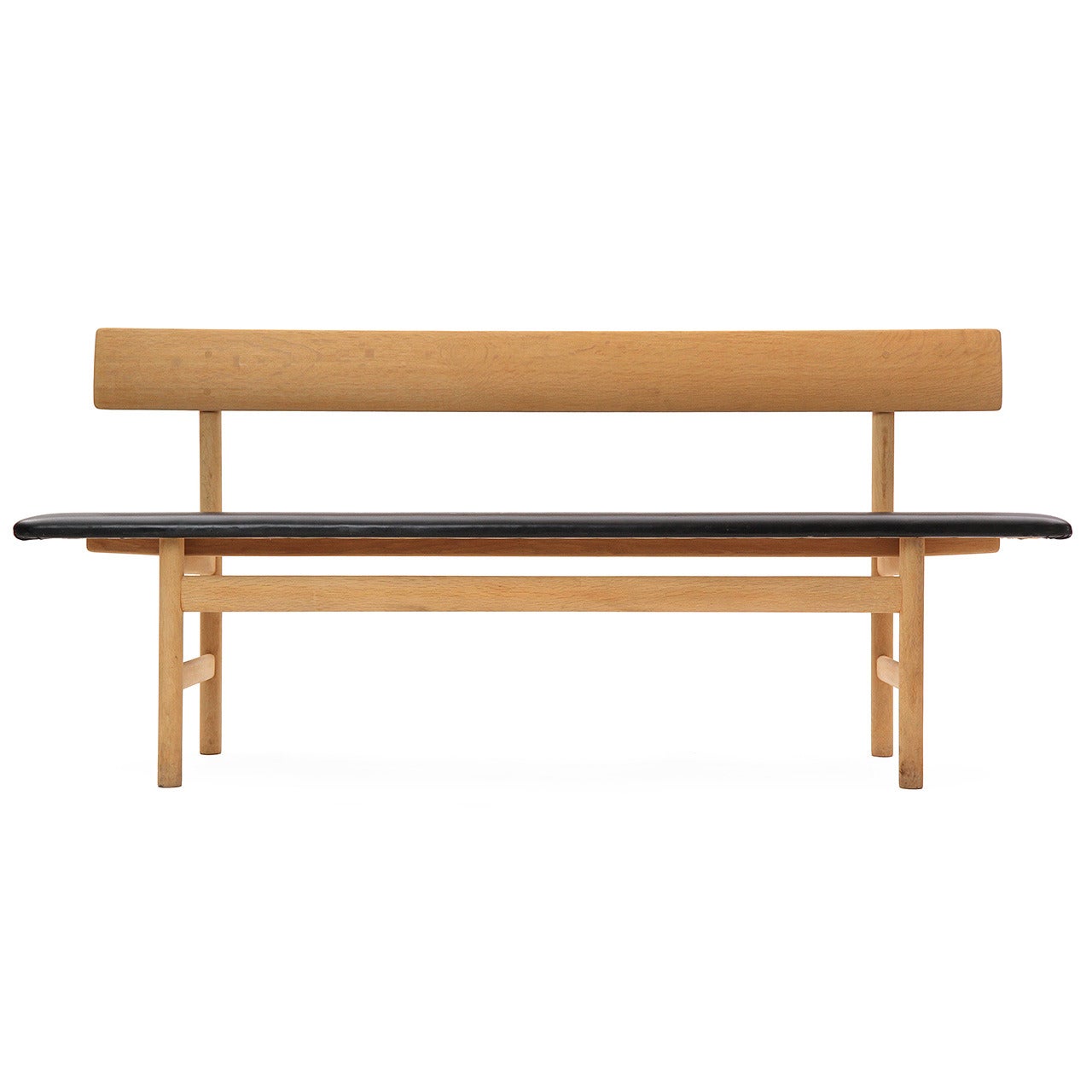 Oak Bench by Borge Mogensen