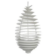 Outstanding Spiral Chandelier by Poul Henningsen