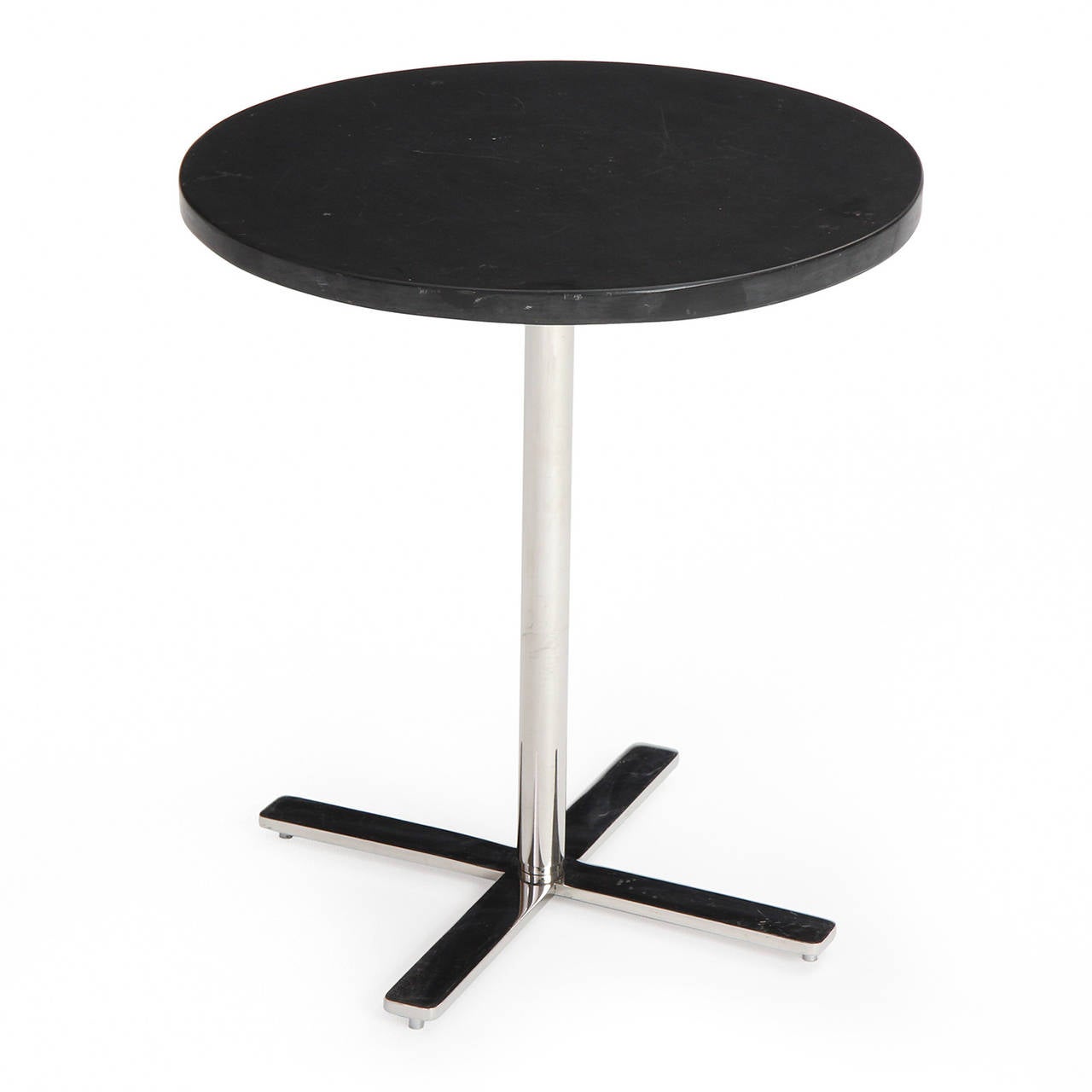 Slate Topped End Table from USA, 1970s In Good Condition For Sale In Sagaponack, NY