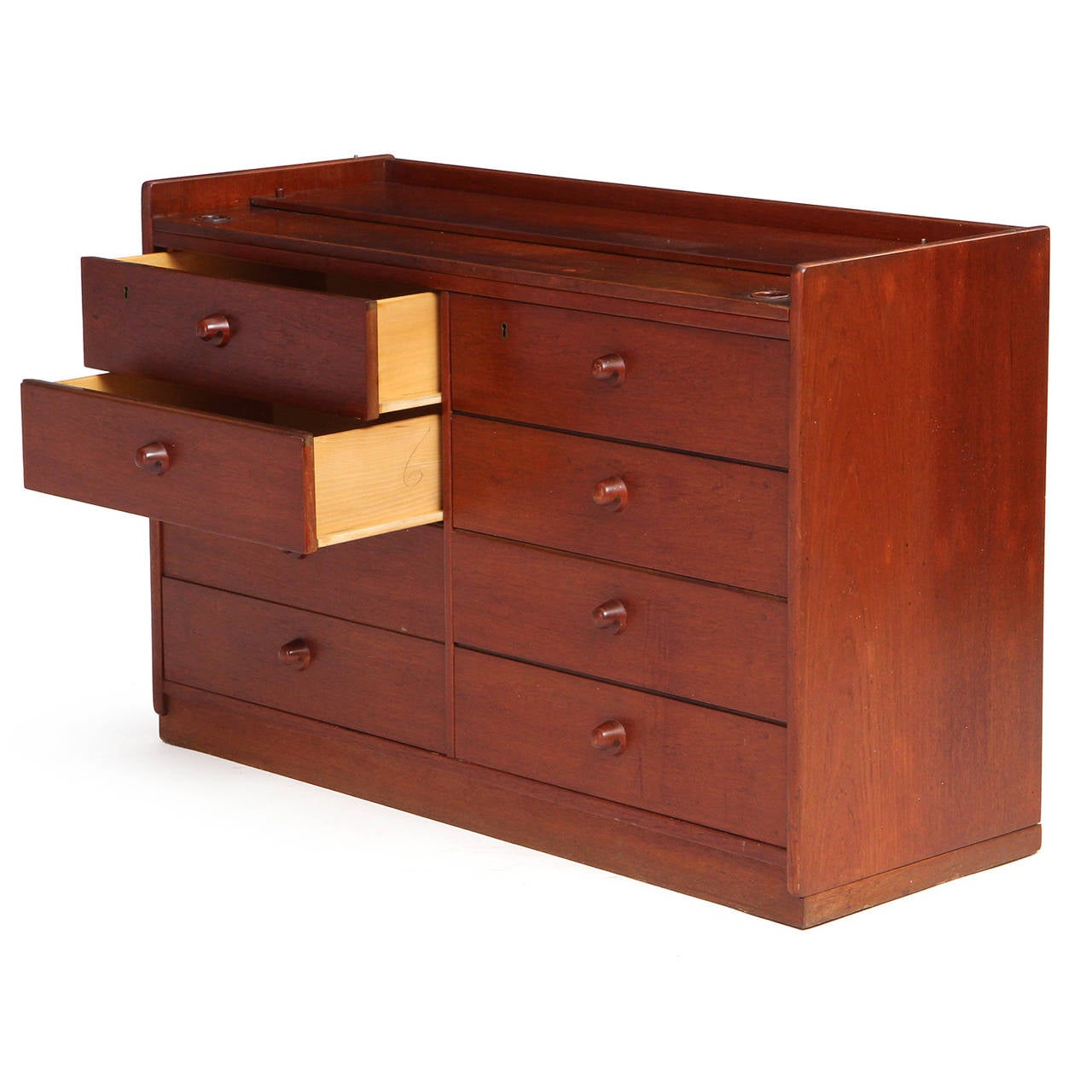 Danish Cabinet with Drawers by Ejner Larsen and Aksel Bender Madsen For Sale