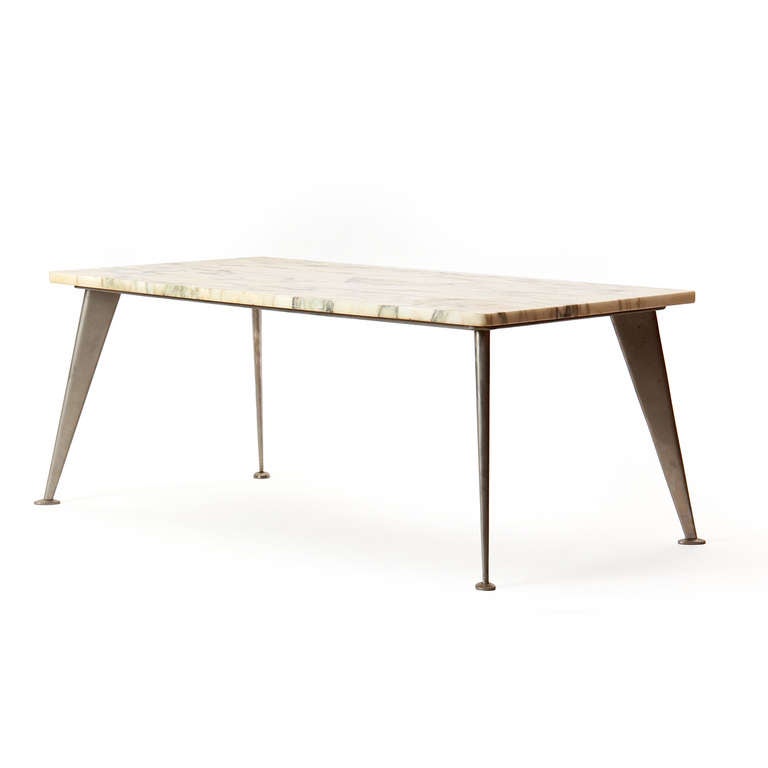 Mid-Century Modern Marble Low Table By Richard Blow